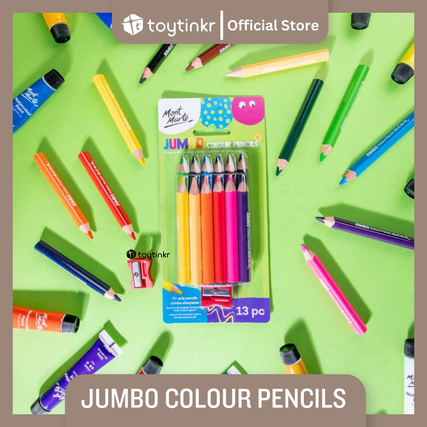 Mont Marte Jumbo Colour Pencils by Toytinkr