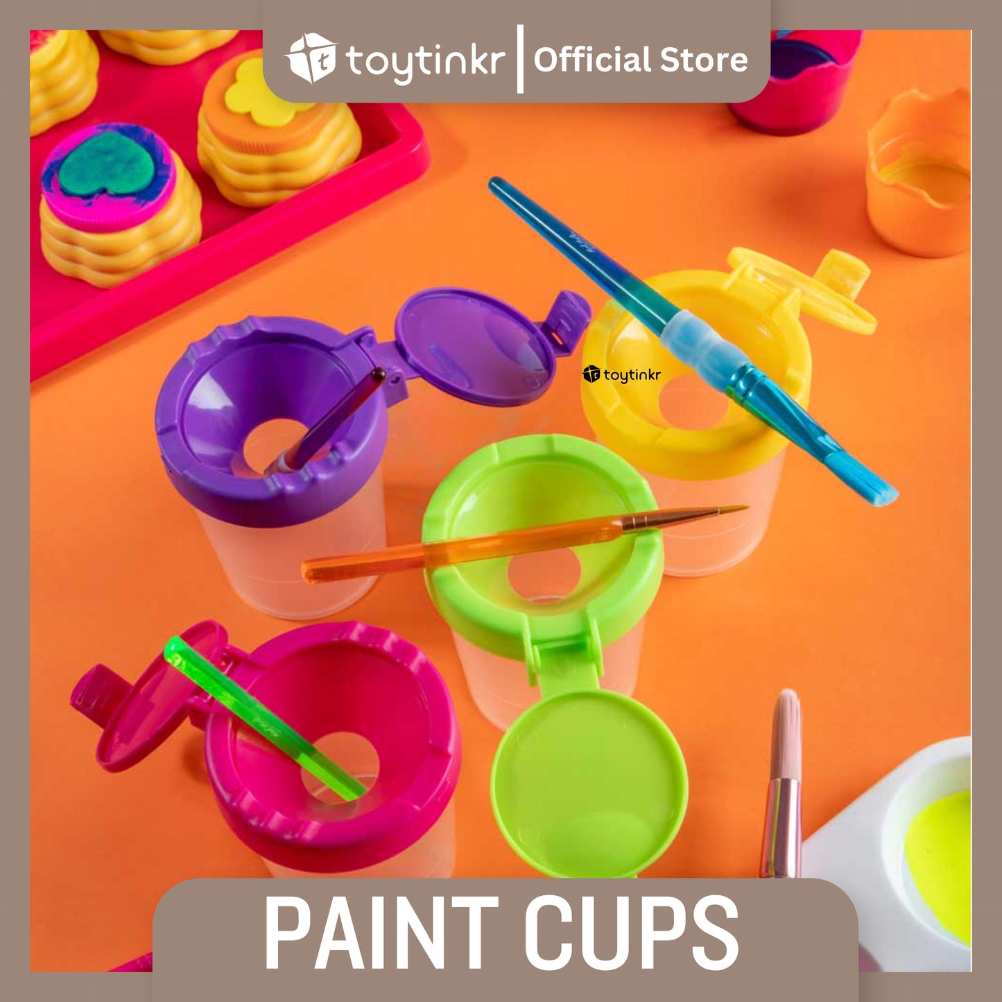 Mont Marte 4 Piece Paint Cups by Toytinkr
