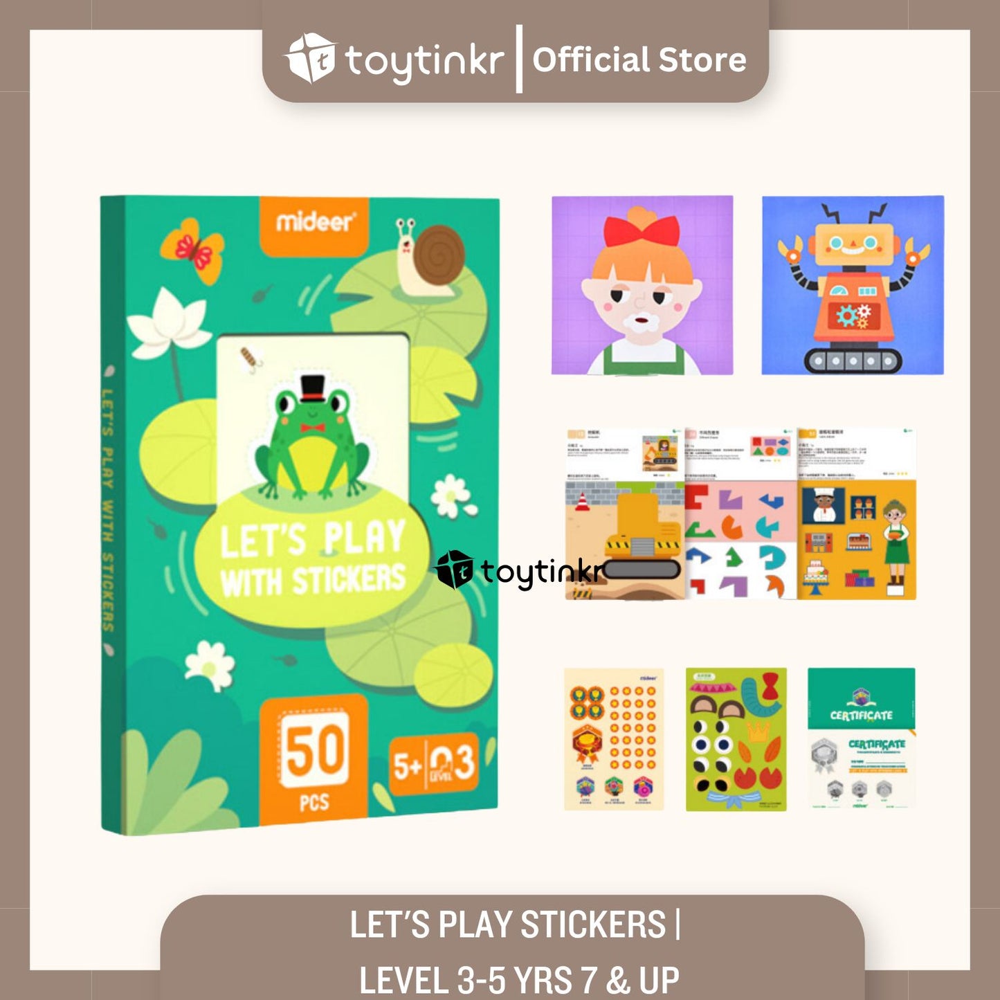 Mideer Let's Play With Stickers by Toytinkr