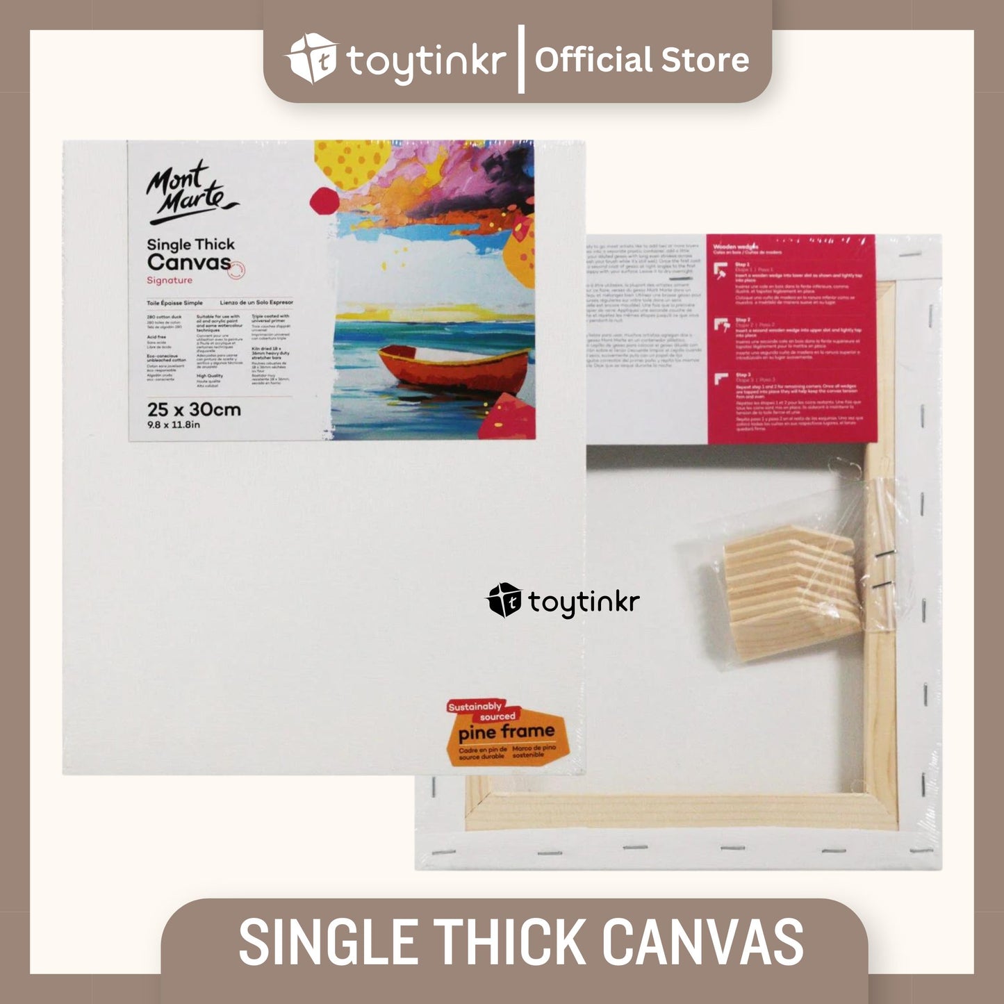 Mont Marte Single Thick Canvas by Toytinkr