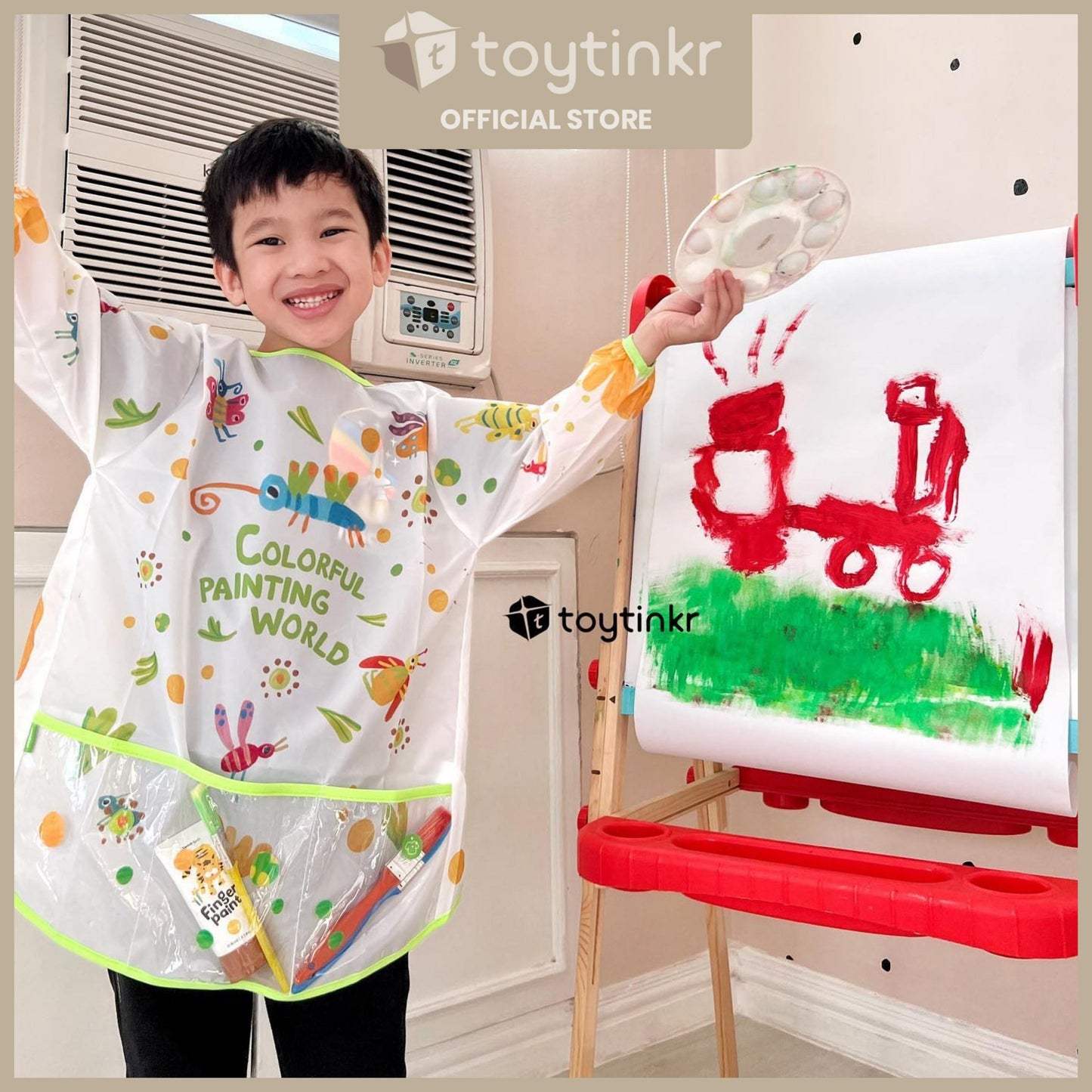 Mideer Colorful Painting World Gown (waterproof) by Toytinkr