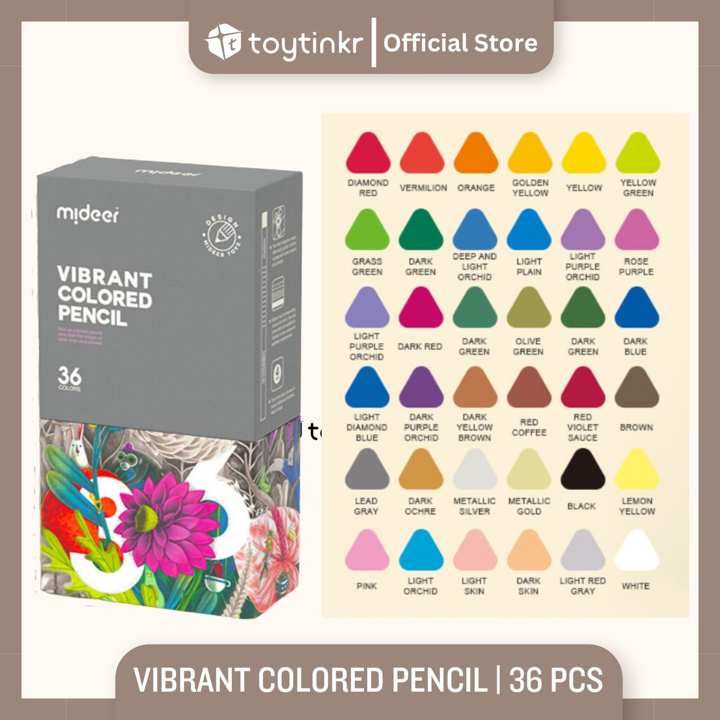 Mideer Vibrant Colored Pencil By Toytinkr