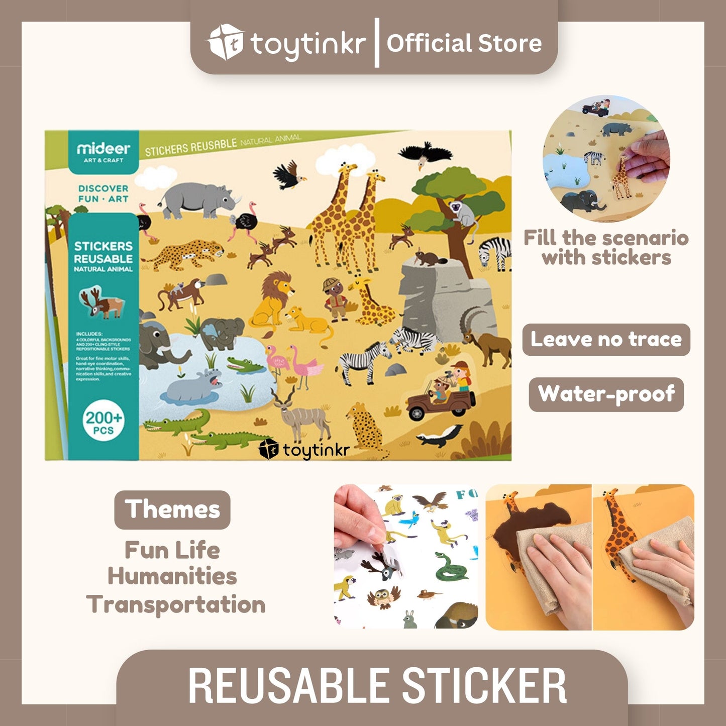 Mideer Reusable Sticker by Toytinkr