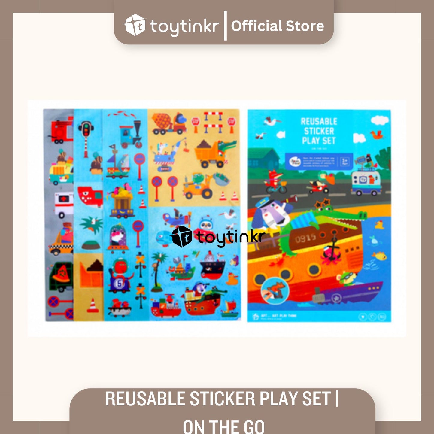 Jar Melo Reusable Sticker Play Set By Toytinkr
