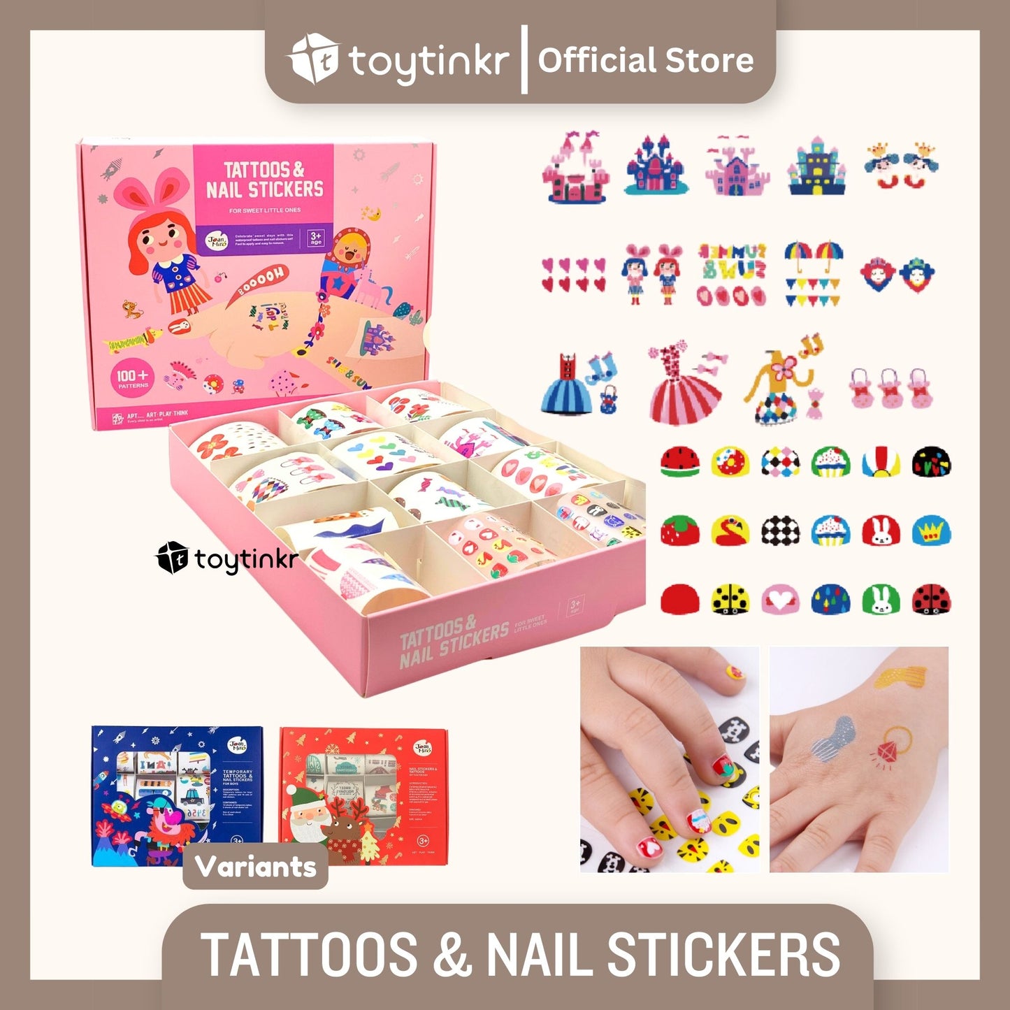 Jar Melo Tattoos & Nail Stickers by Toytinkr