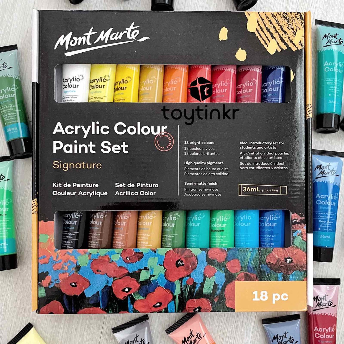Mont Marte Acrylic Color Set by Toytinkr