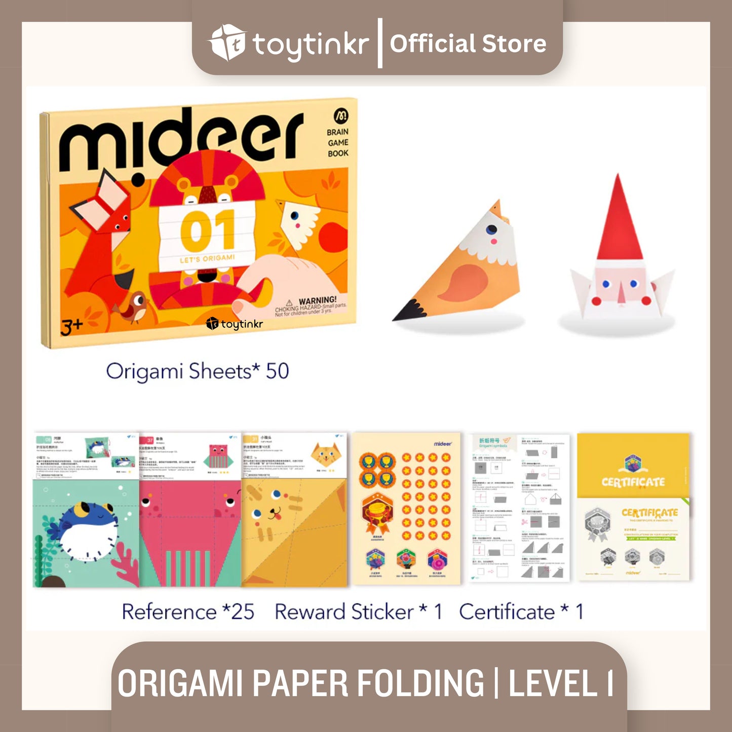 Mideer Origami Paper Folding by Toytinkr