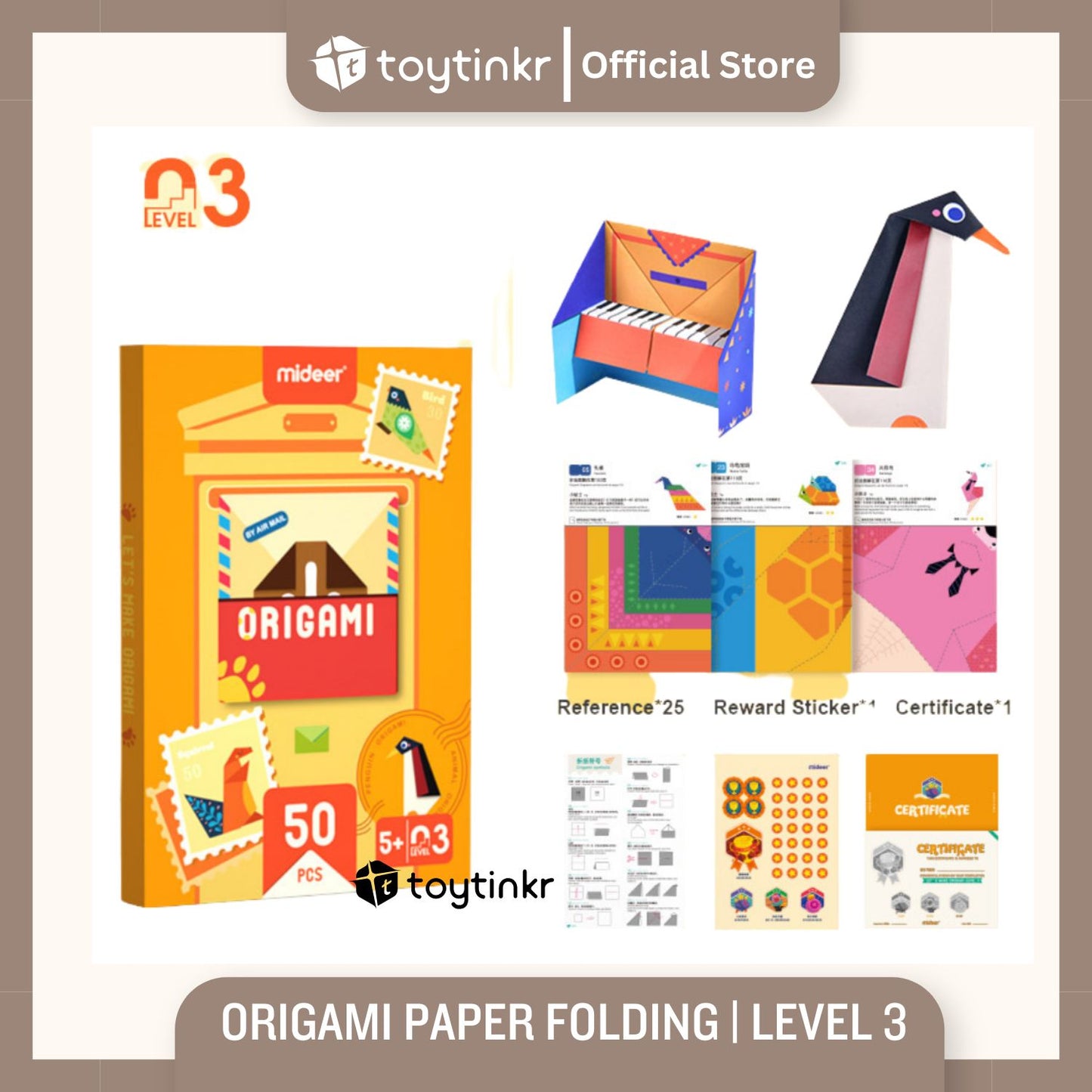 Mideer Origami Paper Folding by Toytinkr