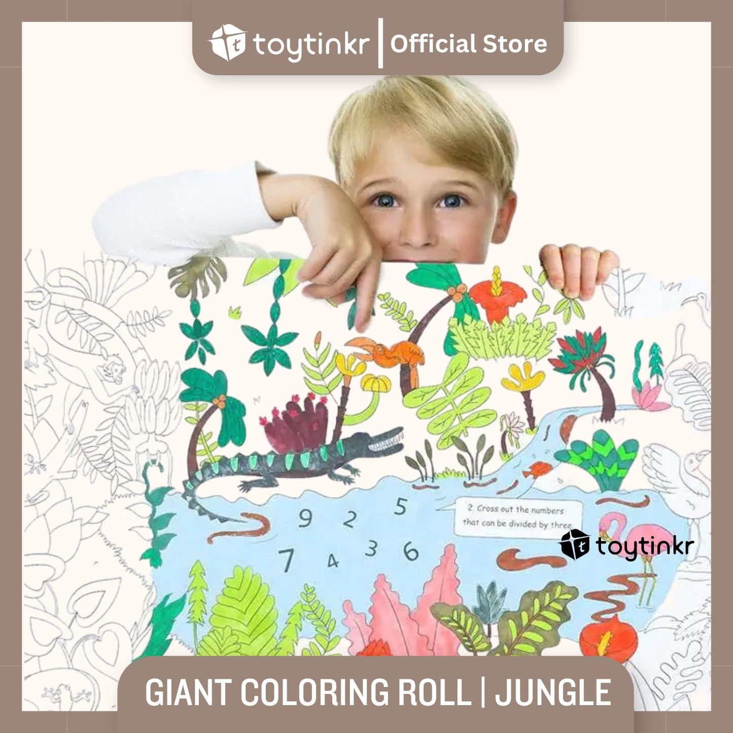 Mideer Giant Colouring Roll- Jungle by Toytinkr