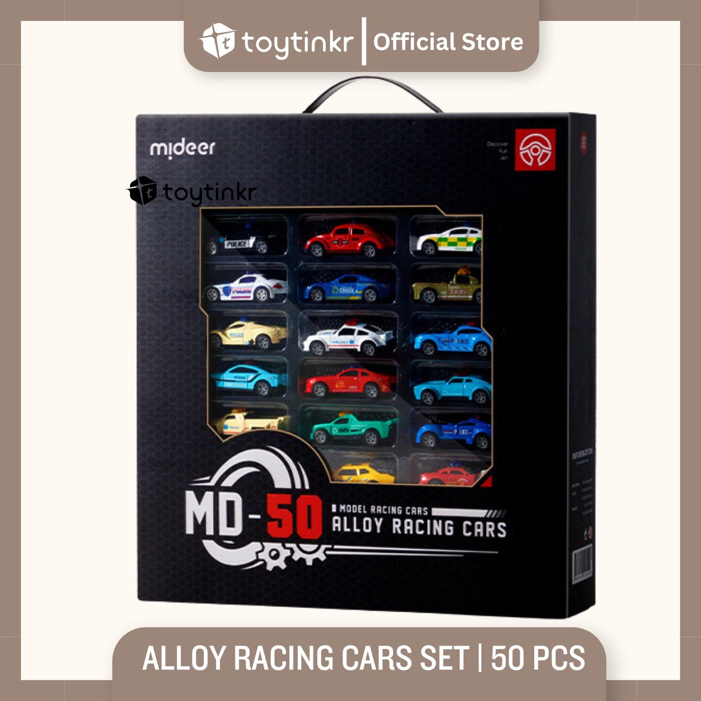 Mideer Alloy Racing Cars Set by Toytinkr