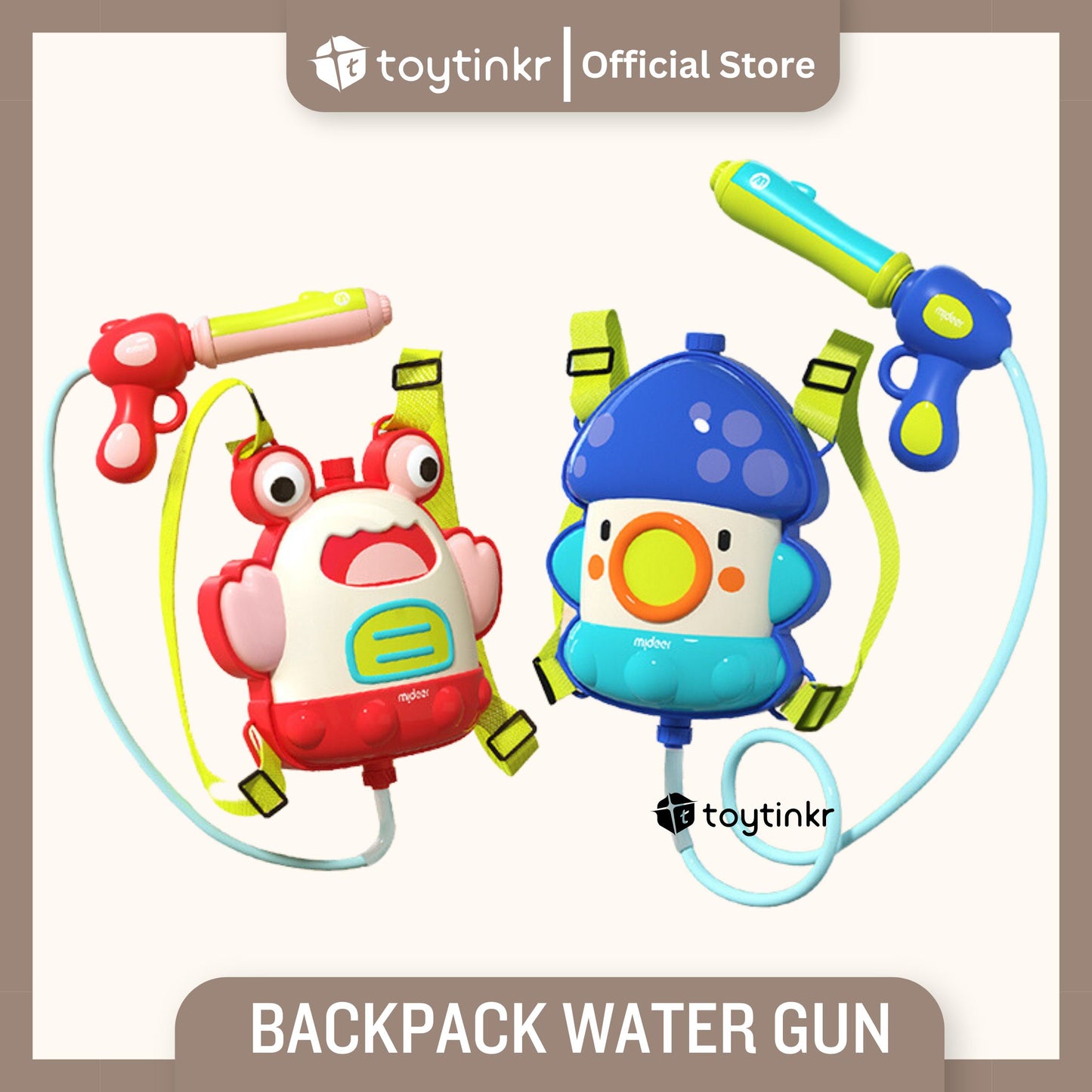 MIdeer Backpack Water Gun by Toytinkr
