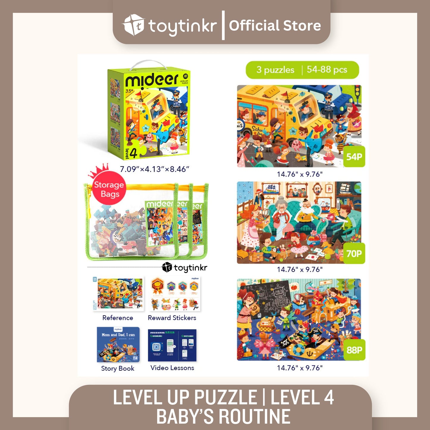 Mideer Advanced Puzzle Level 1 to 9 by Toytinkr