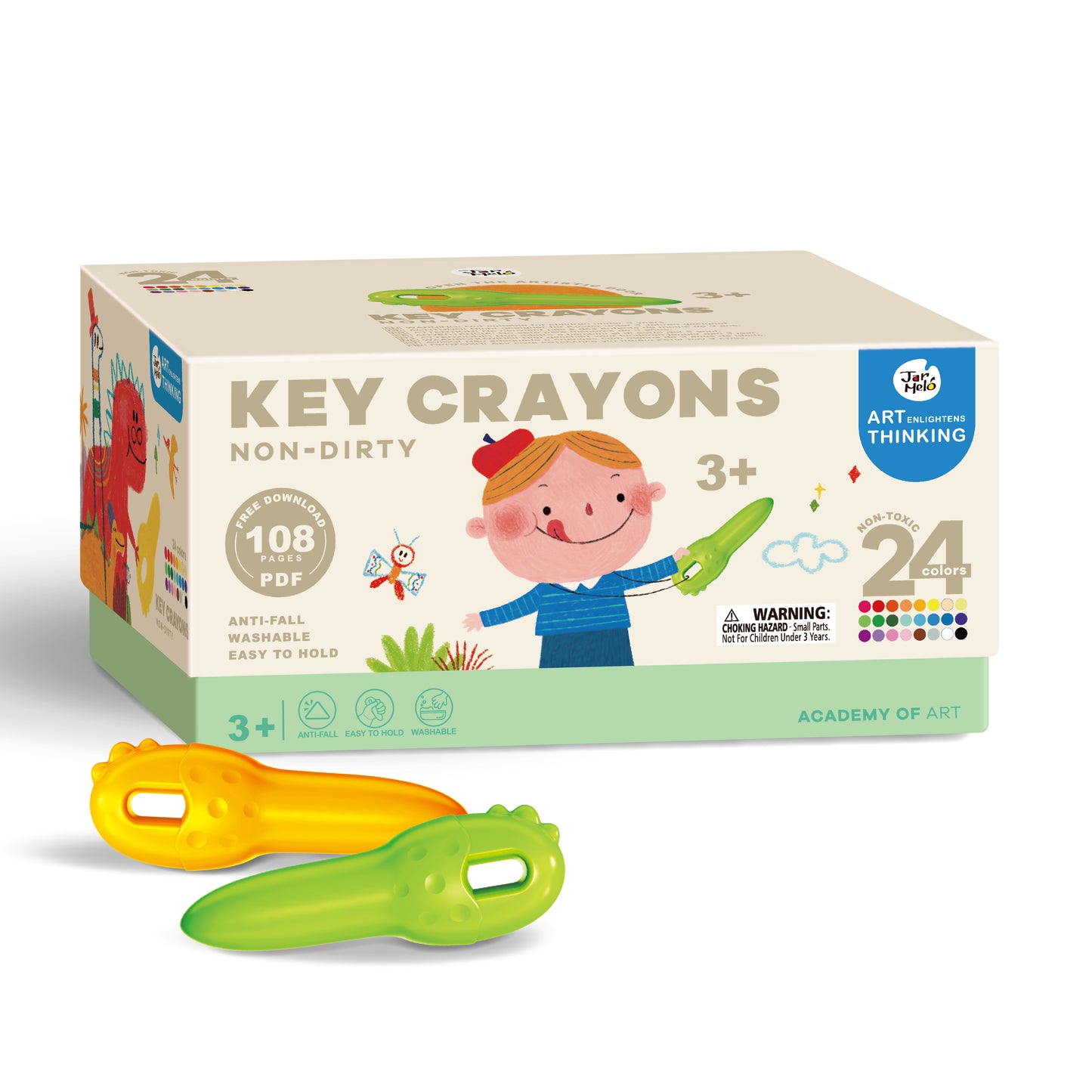 Jar Melo Key Crayons by Toytinkr