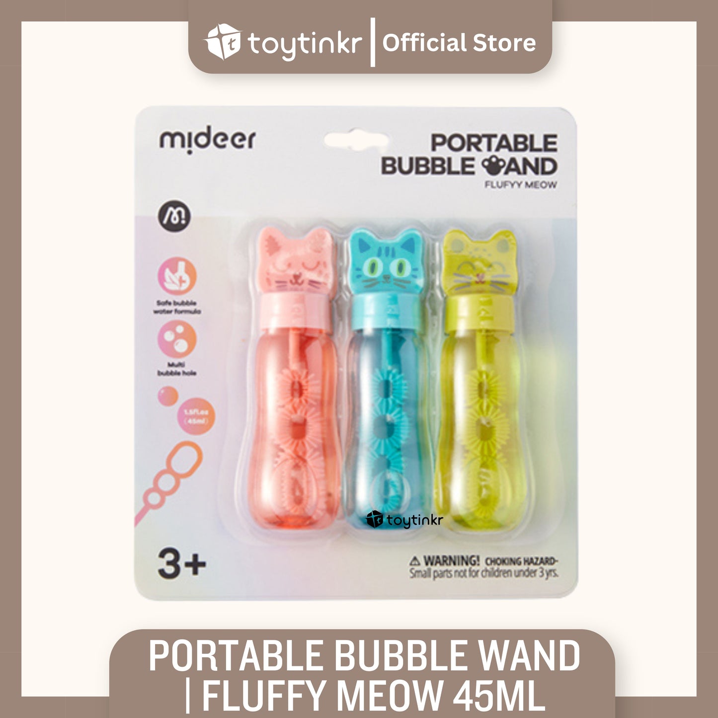Mideer Portable Bubble Wand by Toytinkr