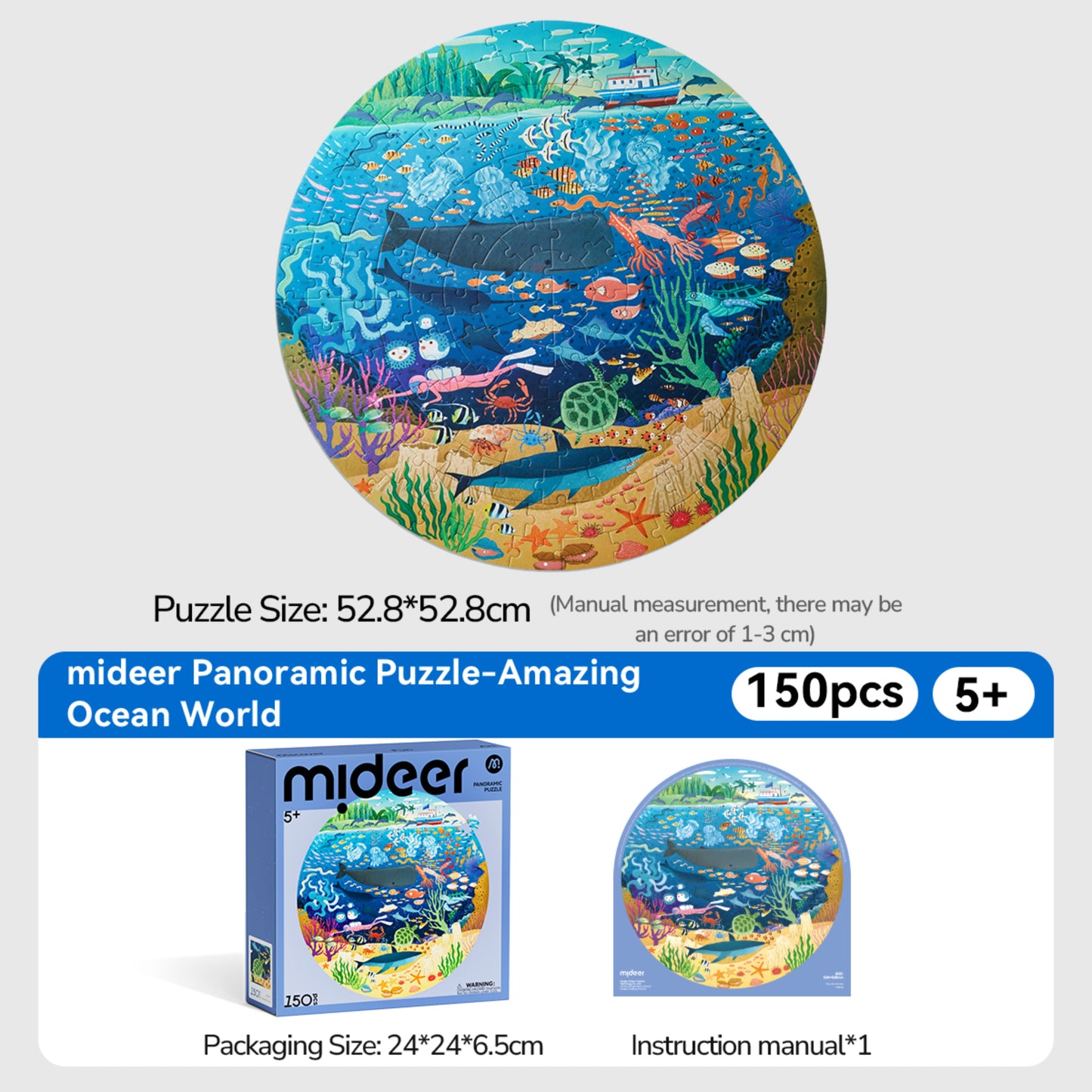 Mideer Panoramic Puzzle - Ocean World by Toytinkr