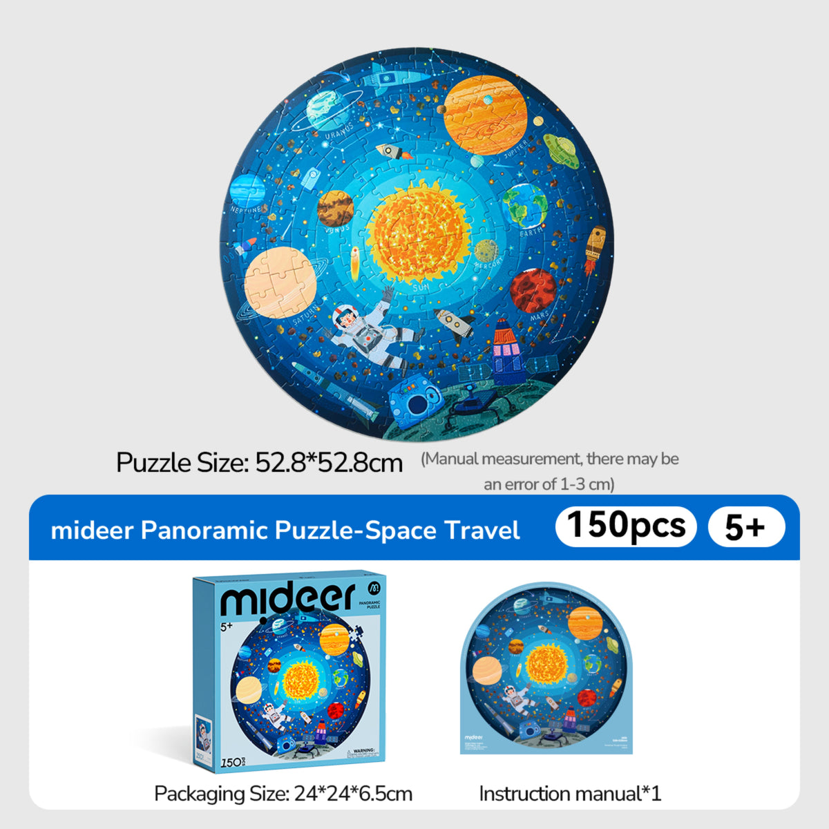 Mideer Panoramic Puzzle - Space by Toytinkr
