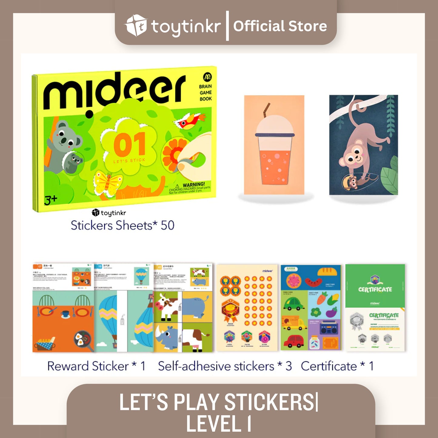 Mideer Let's Play With Stickers by Toytinkr