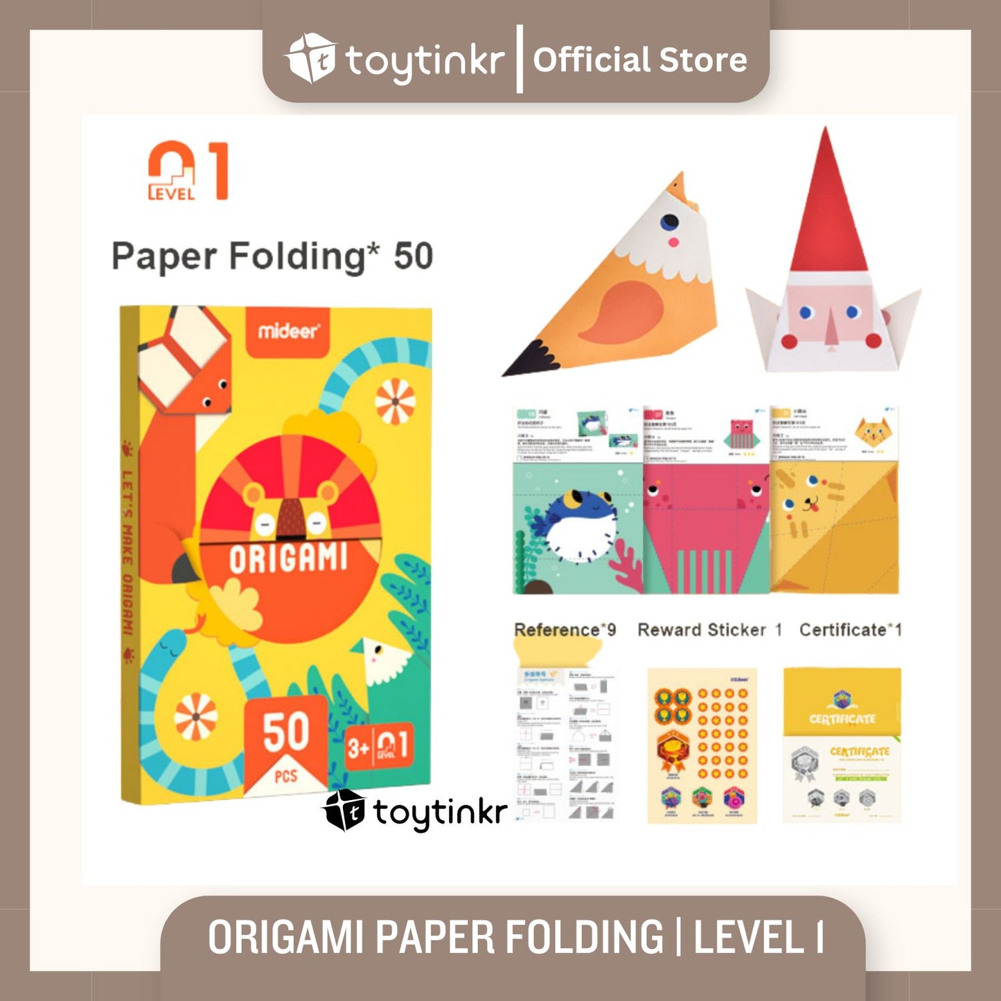 Mideer Origami Paper Folding by Toytinkr