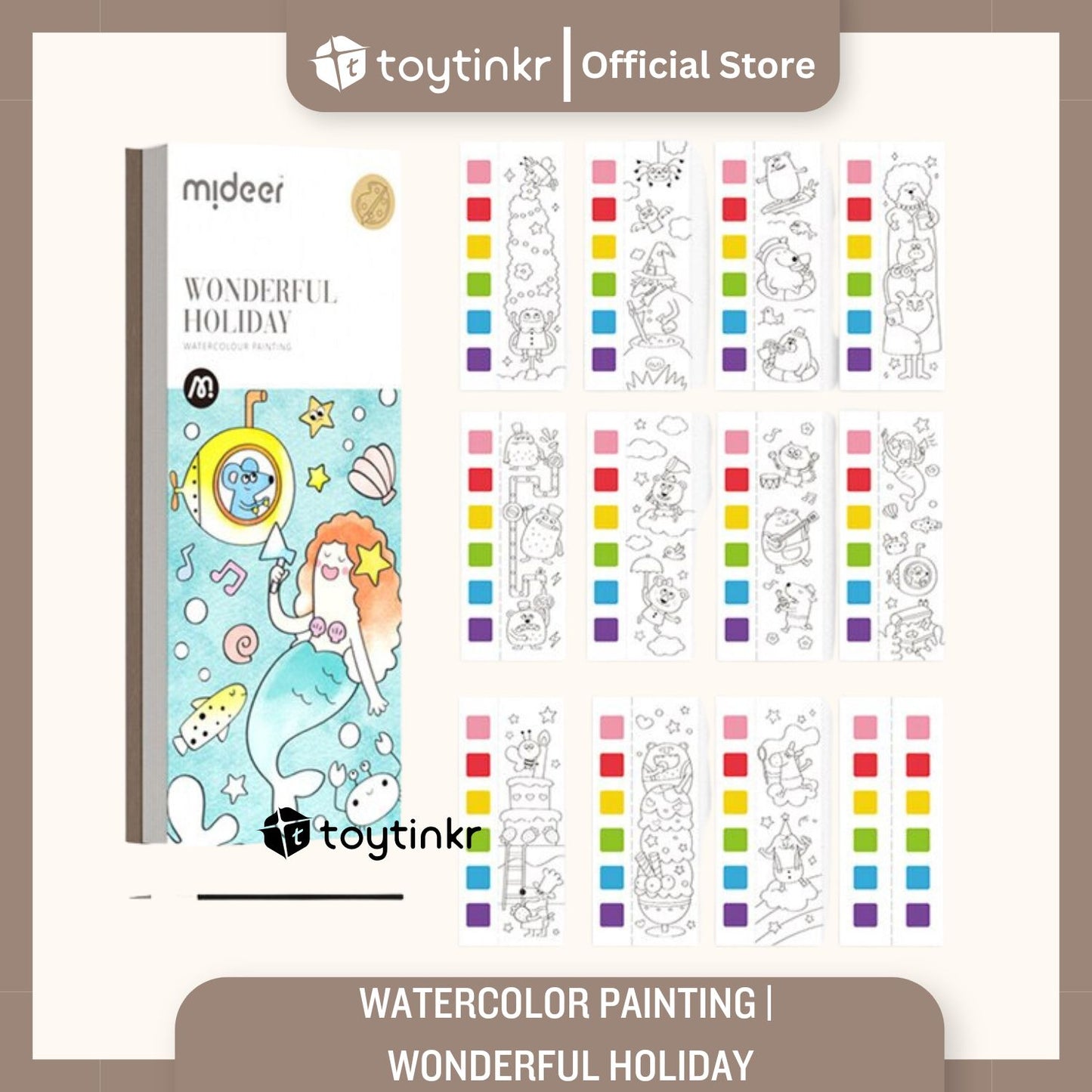 Mideer Watercolor Painting by Toytinkr