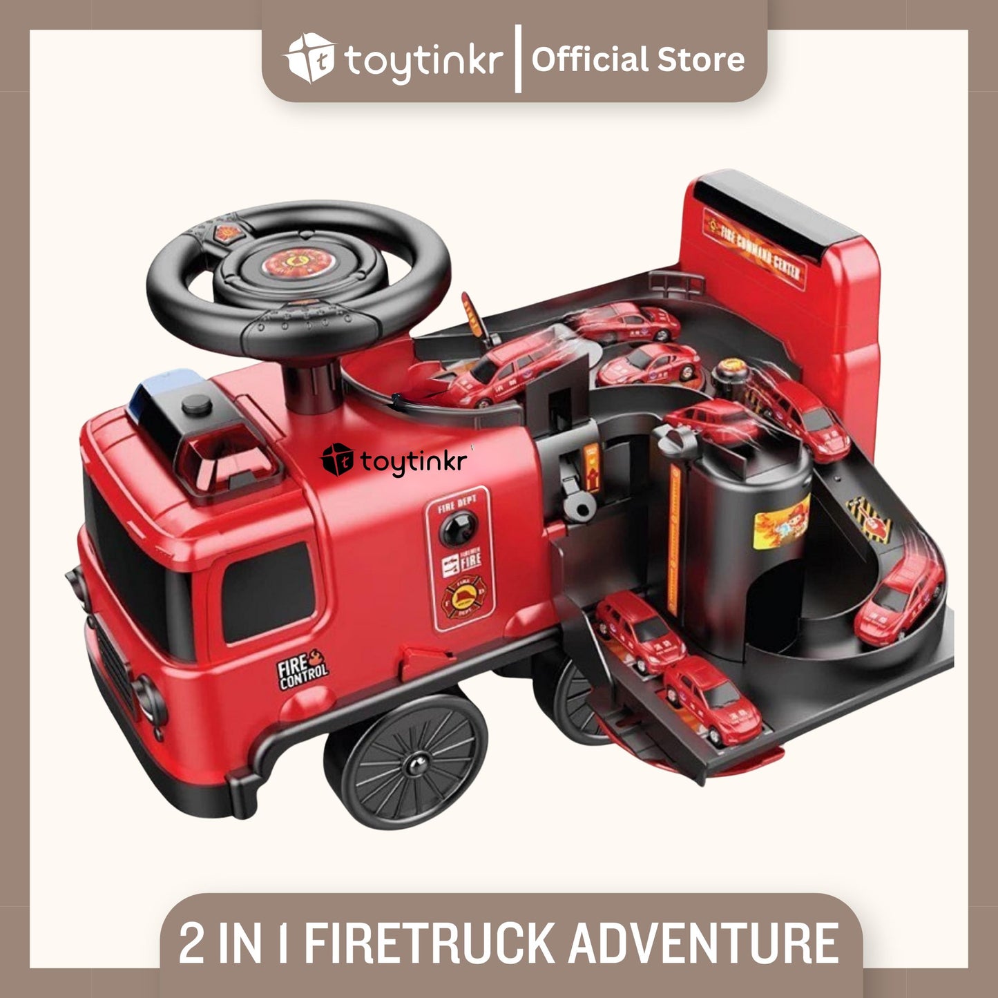 2 in 1 Firetruck Adventure by Toytinkr
