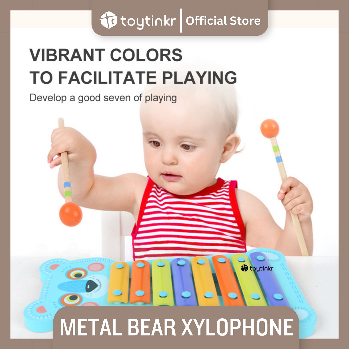 Mideer Metal Bear Xylophone by Toytinkr