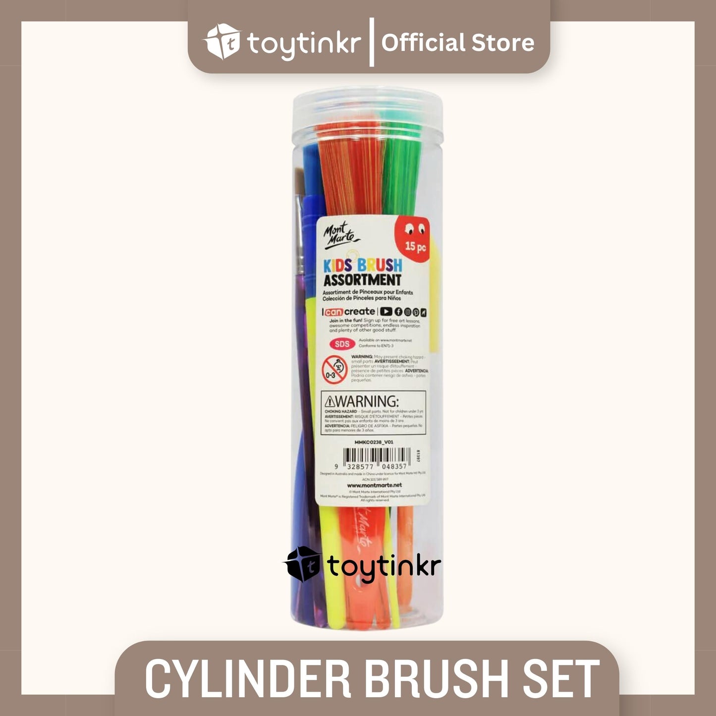 Mont Marte Cylinder Brush Set by Toytinkr
