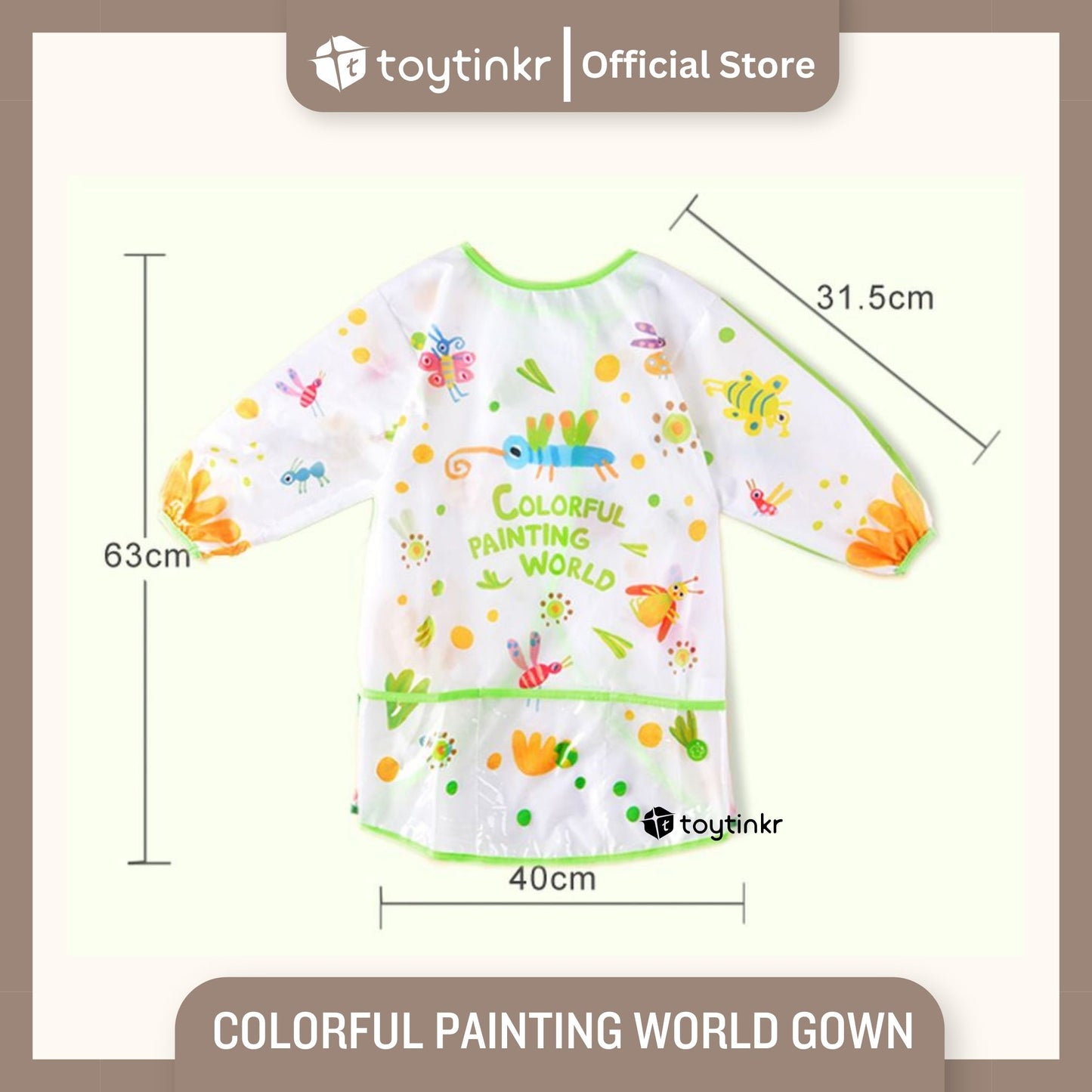 Mideer Colorful Painting World Gown (waterproof) by Toytinkr