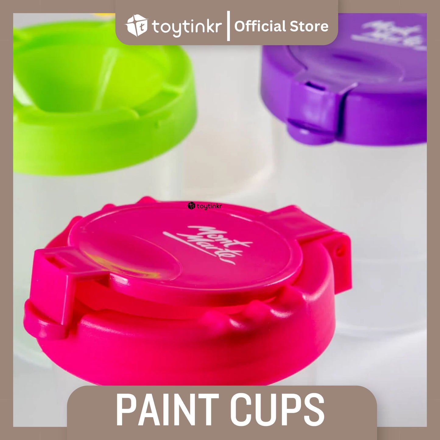 Mont Marte 4 Piece Paint Cups by Toytinkr