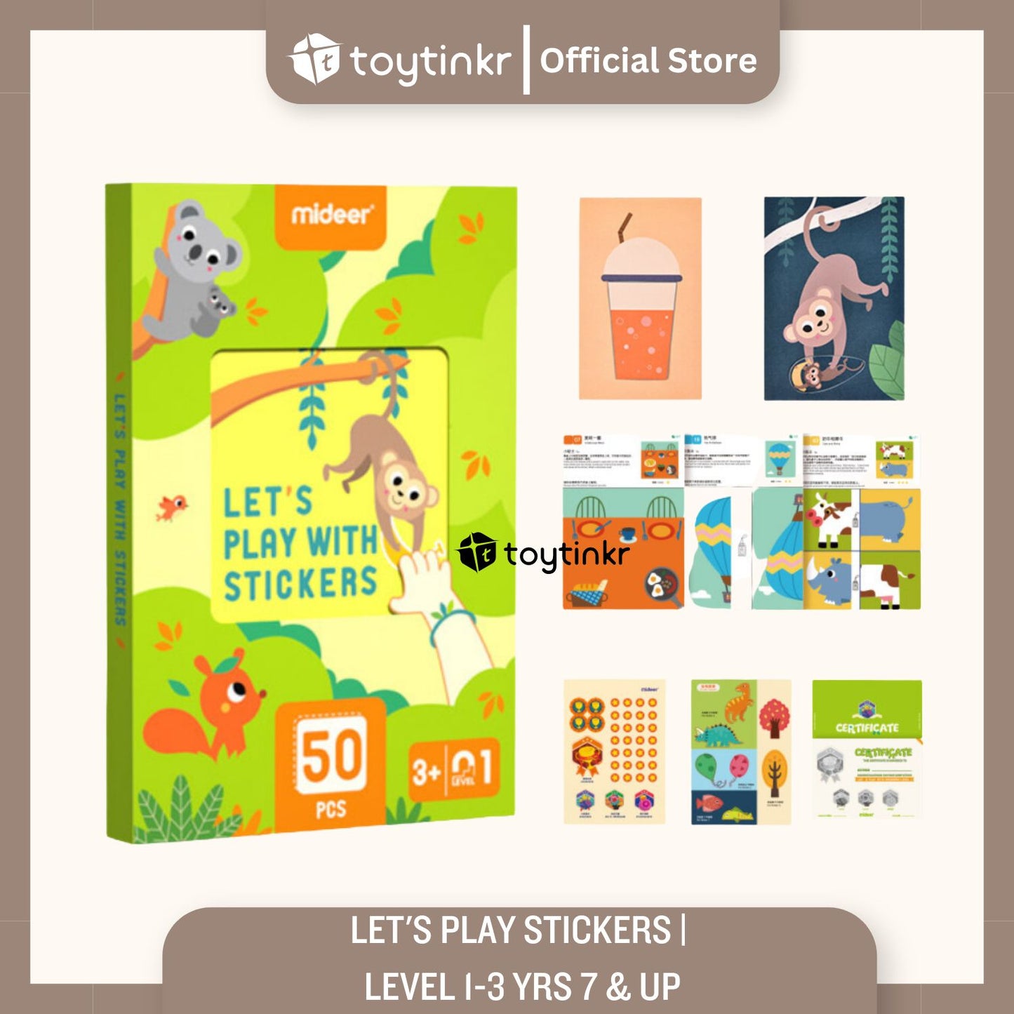 Mideer Let's Play With Stickers by Toytinkr