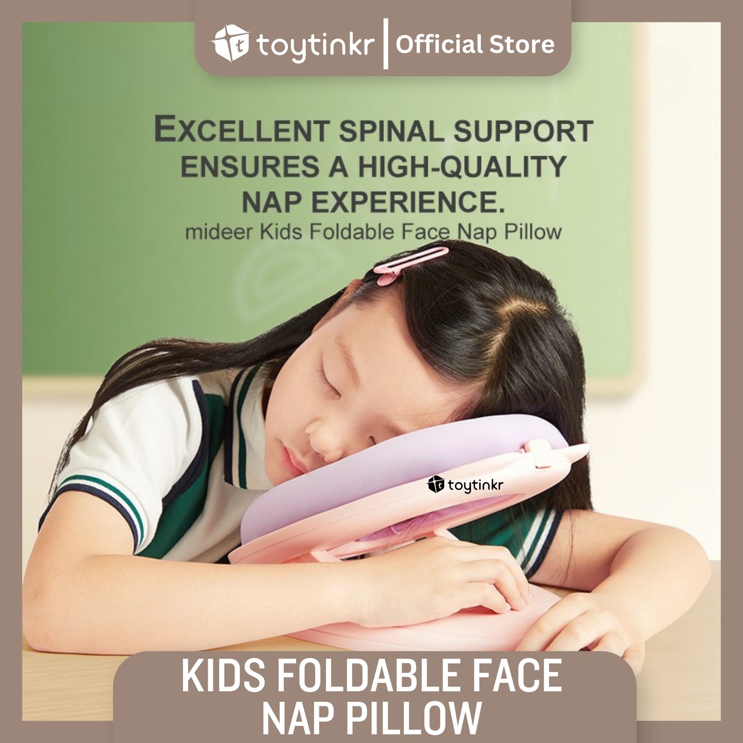 Mideer Foldable Face Nap Pillow by Toytinkr