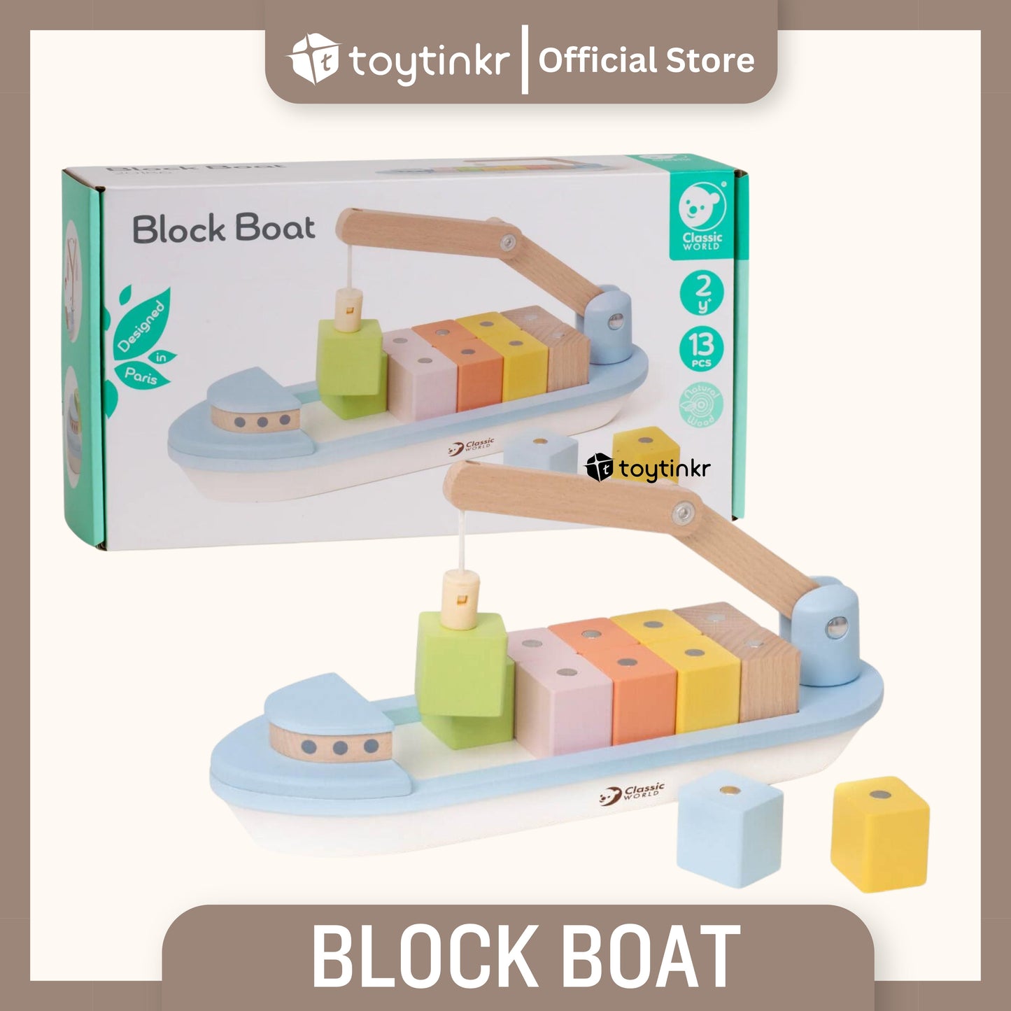 CW Block Boat by Toytinkr