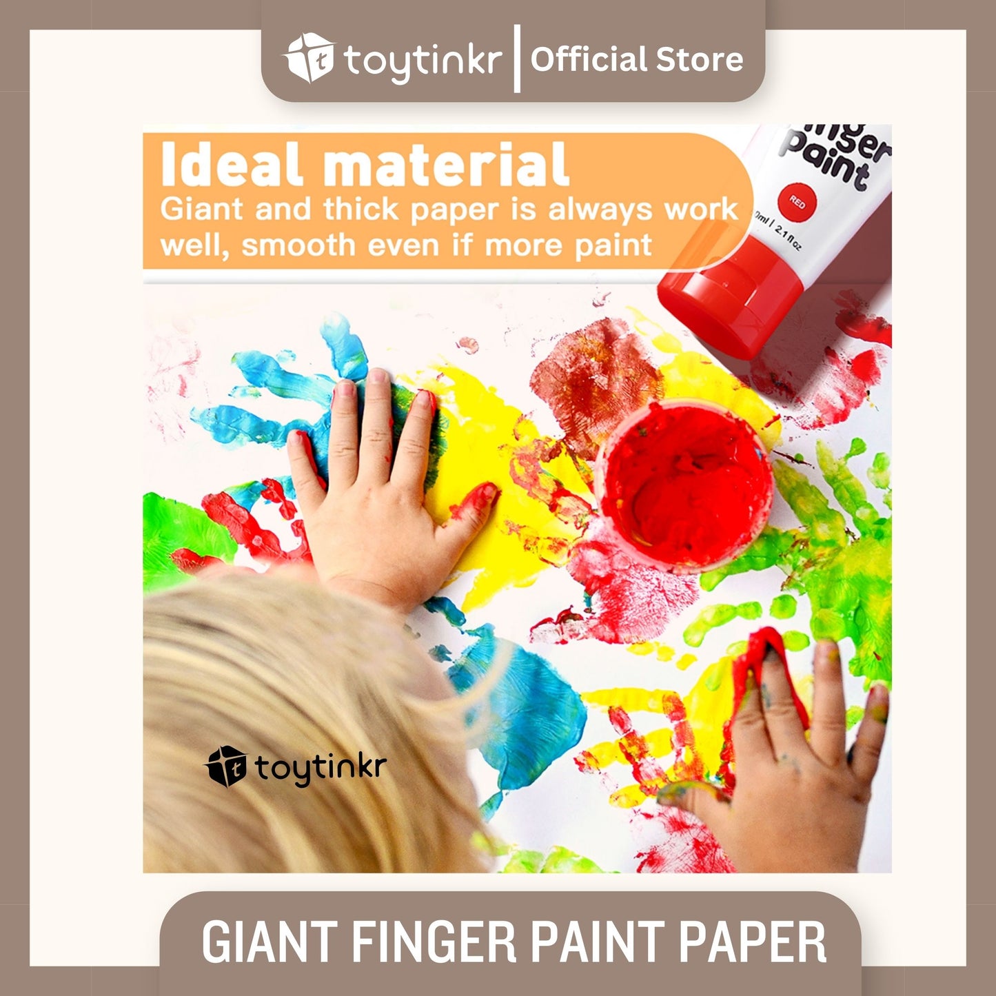 Jar Melo Giant Finger Paint Paper by Toytinkr