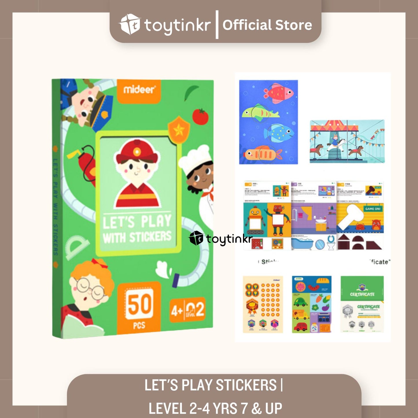 Mideer Let's Play With Stickers by Toytinkr