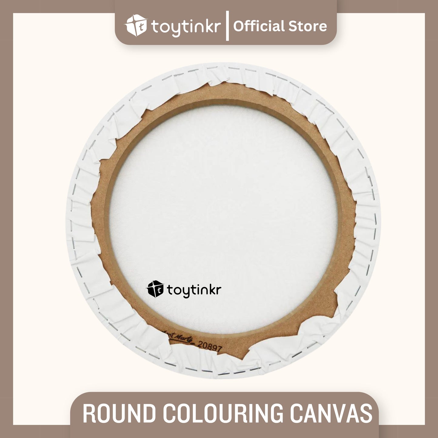Mont Marte Round Colouring Canvas by Toytinkr