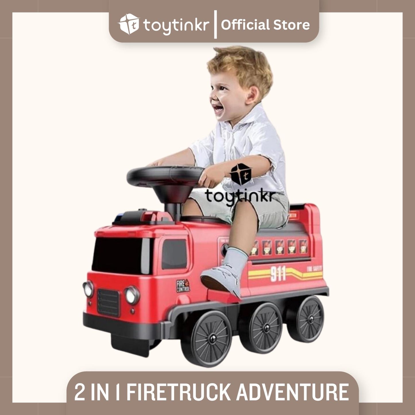 2 in 1 Firetruck Adventure by Toytinkr