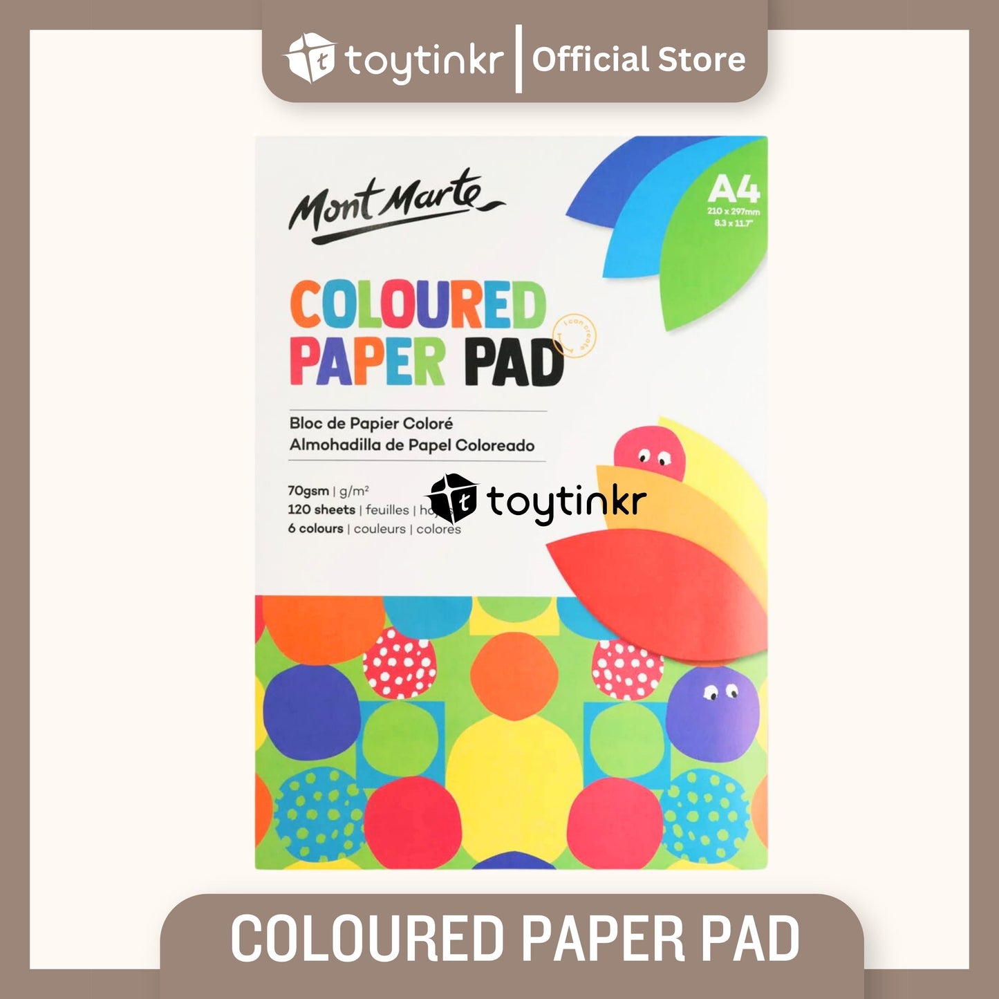 Mont Marte Coloured Paper Pad by Toytinkr