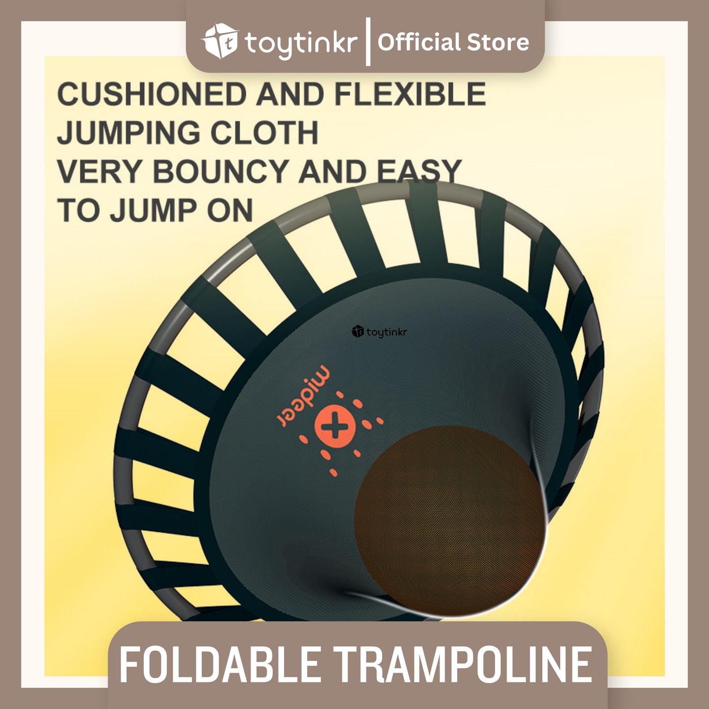 Mideer Foldable Trampoline - Leopard by Toytinkr