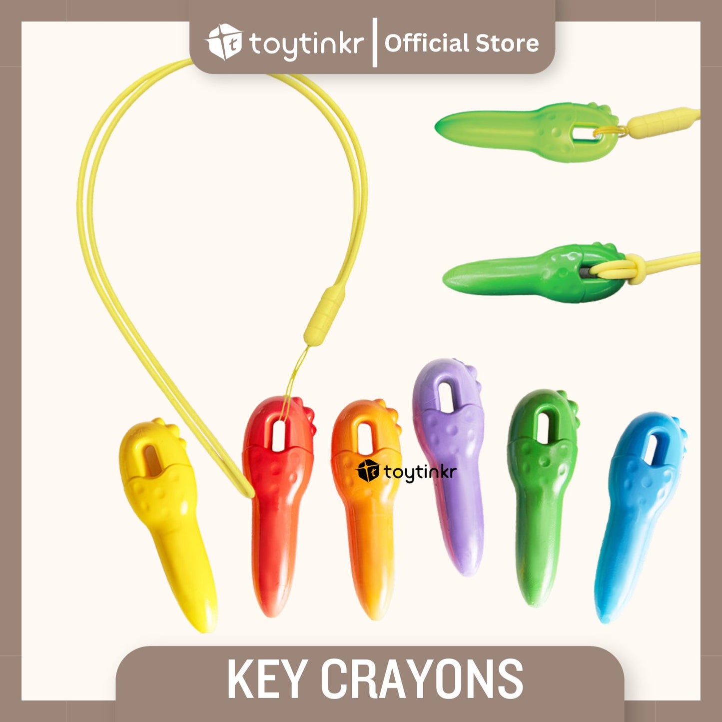 Jar Melo Key Crayons by Toytinkr