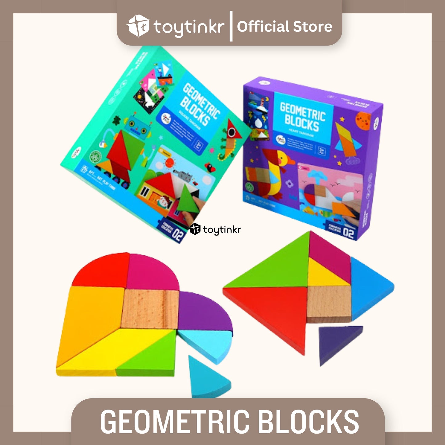 Jar Melo Geometric Blocks by Toytinkr