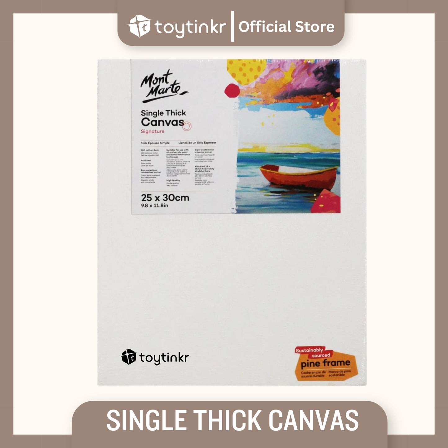 Mont Marte Single Thick Canvas by Toytinkr