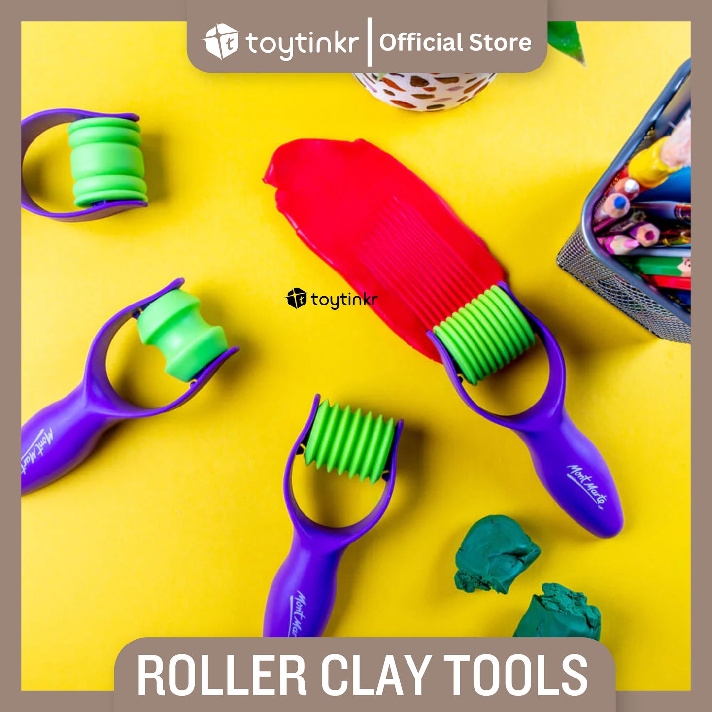 Mont Marte Kids Roller Clay Tools by Toytinkr