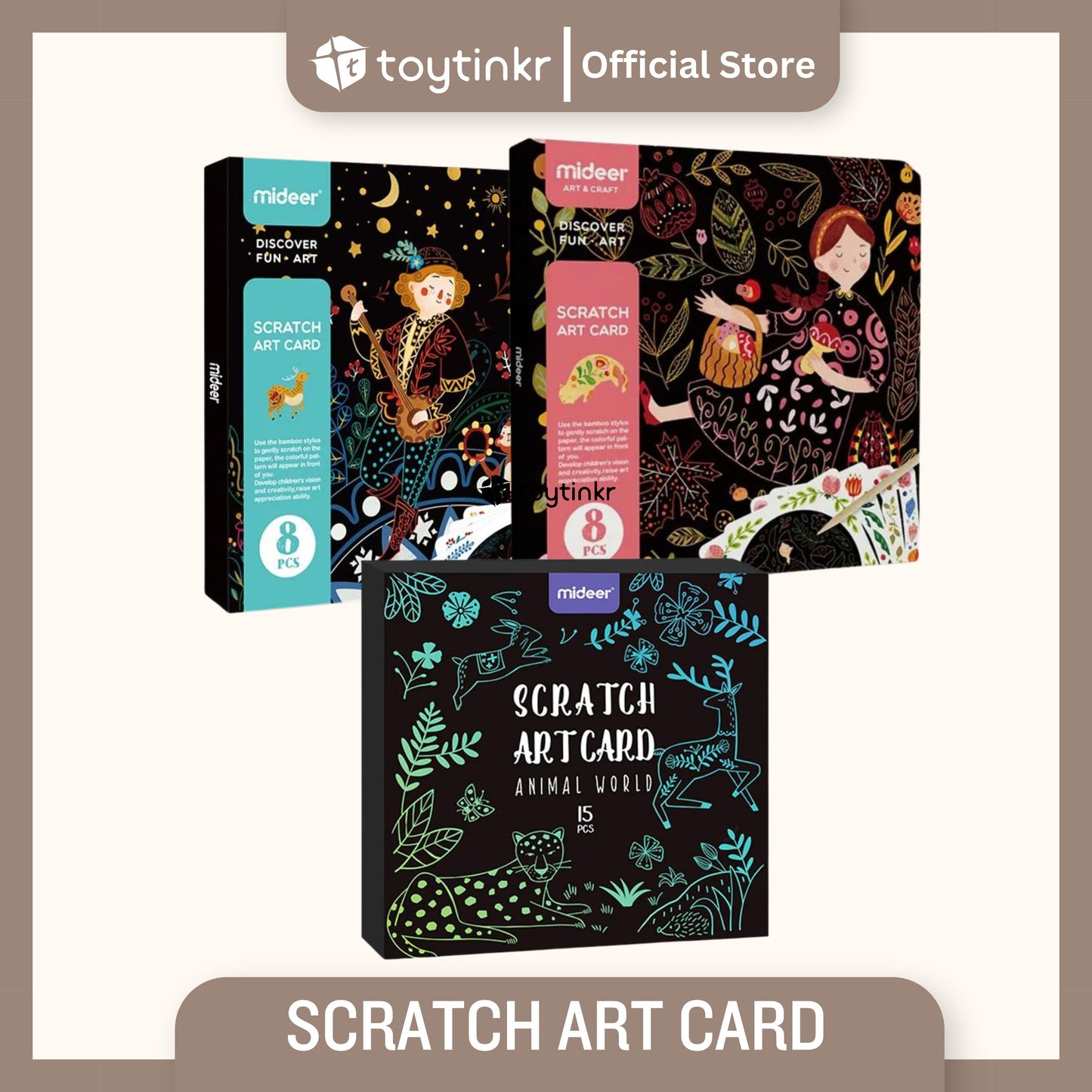 Mideer Scratch Art Card by Toytinkr