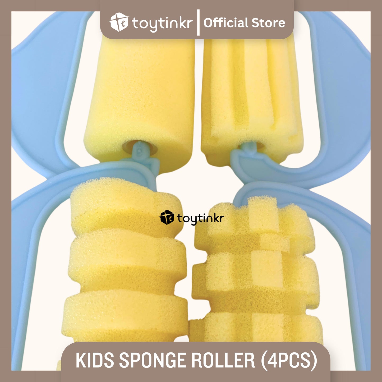 Jar Melo Kids Painting Sponge Roller (4pcs) by Toytinkr