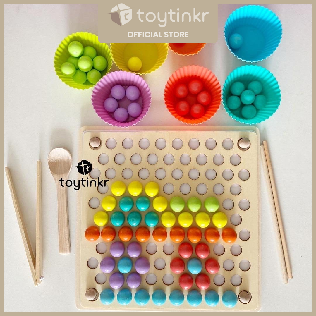 Montessori Marble Game by Toytinkr