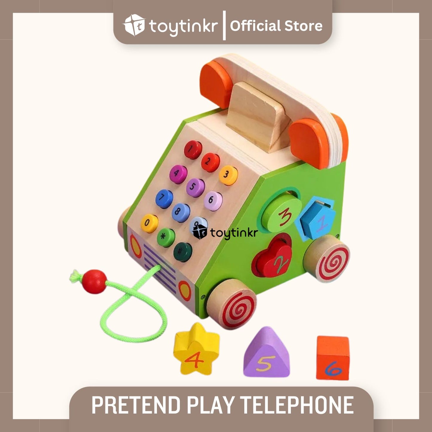 Pretend Play Telephone by Toytinkr