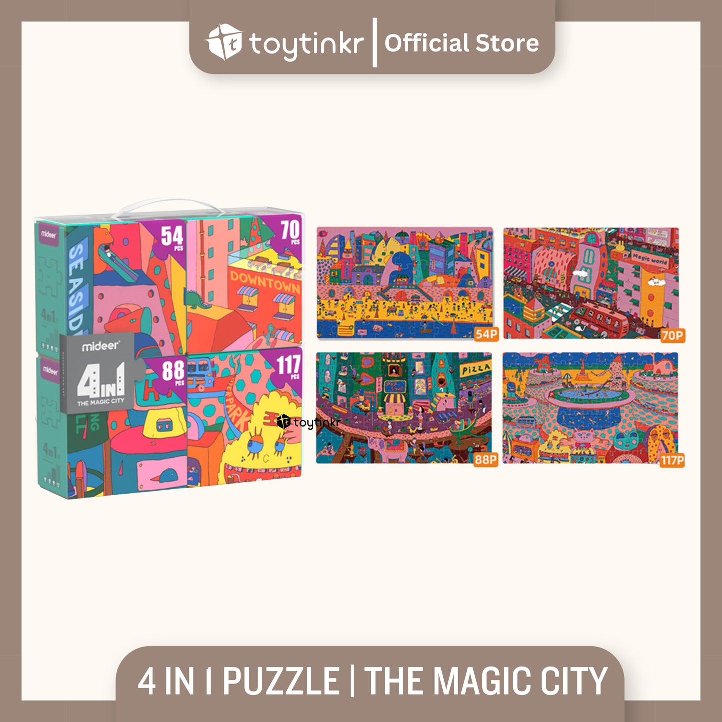 Mideer 4 in 1 Puzzle by Toytinkr