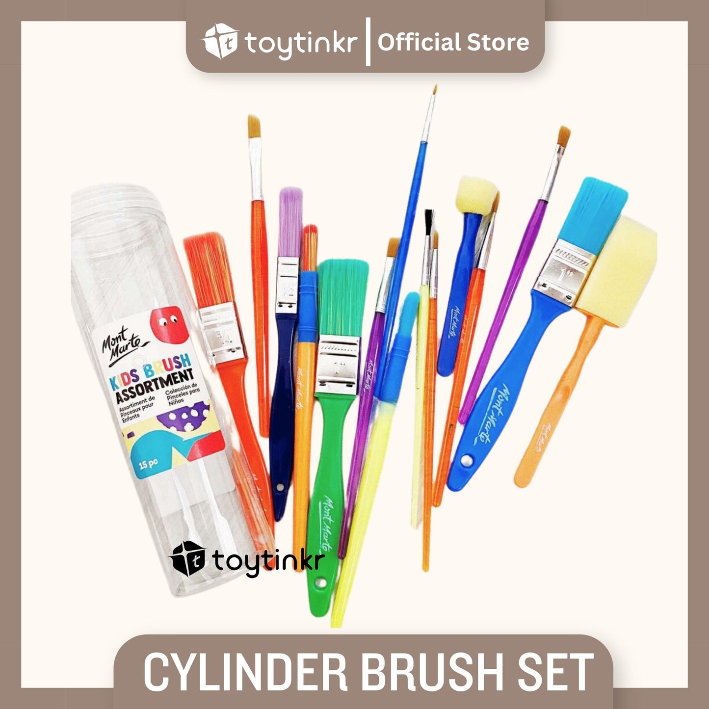 Mont Marte Cylinder Brush Set by Toytinkr