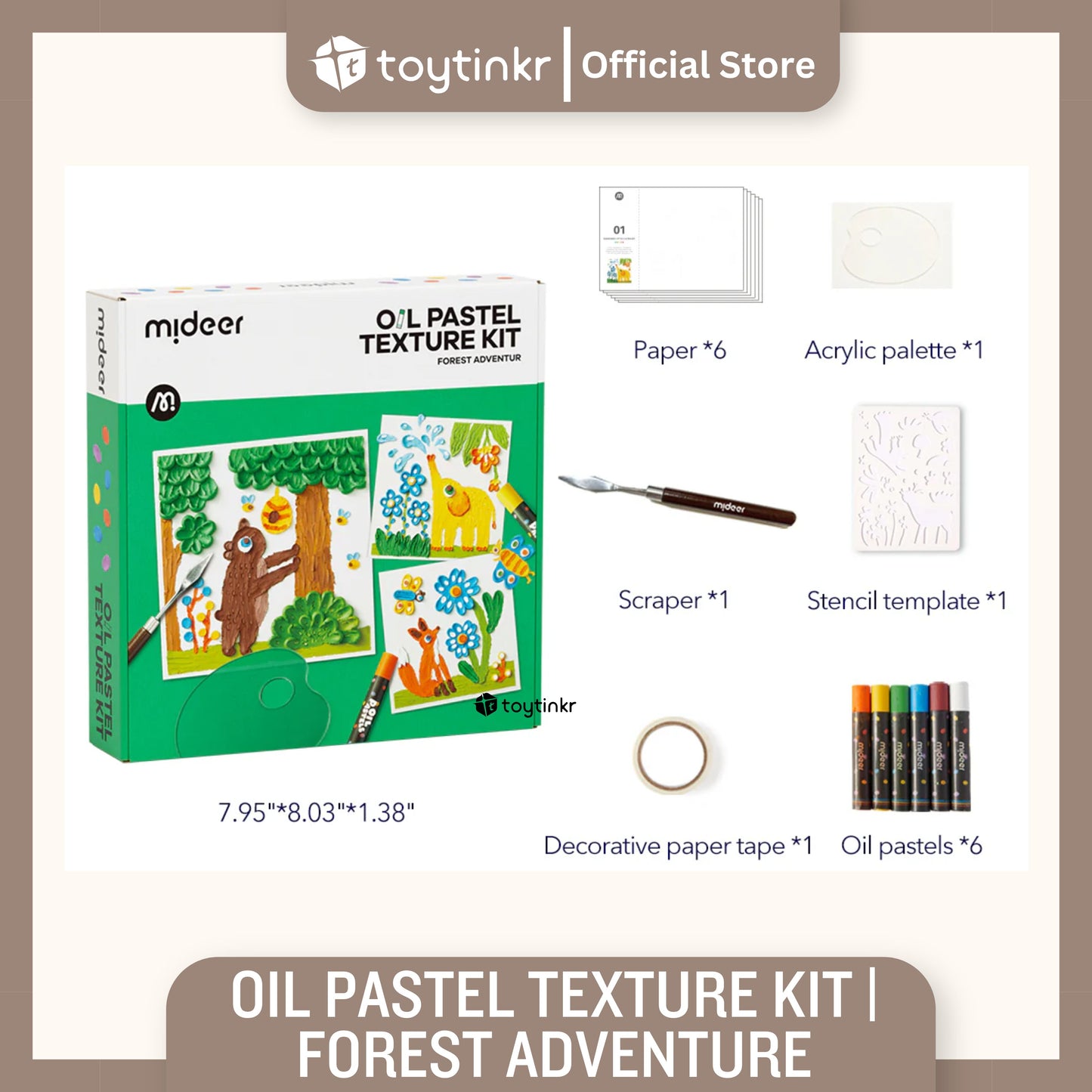 Mideer Oil Pastel Texture Kit by Toytinkr