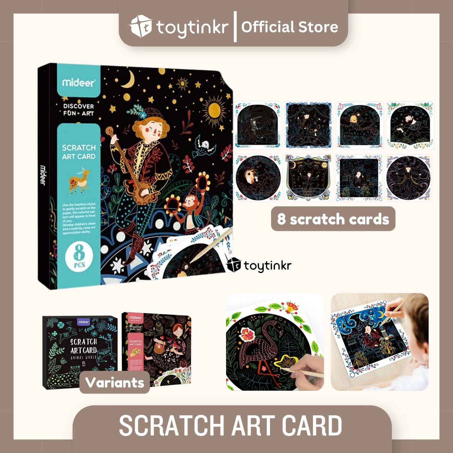 Mideer Scratch Art Card by Toytinkr