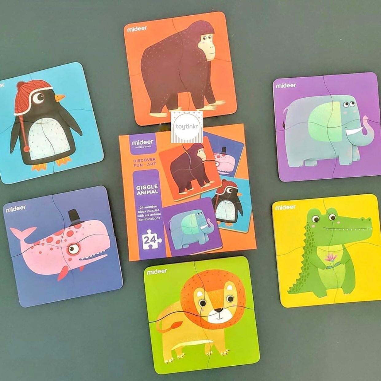 Mideer Giggle Animal Puzzle by Toytinkr